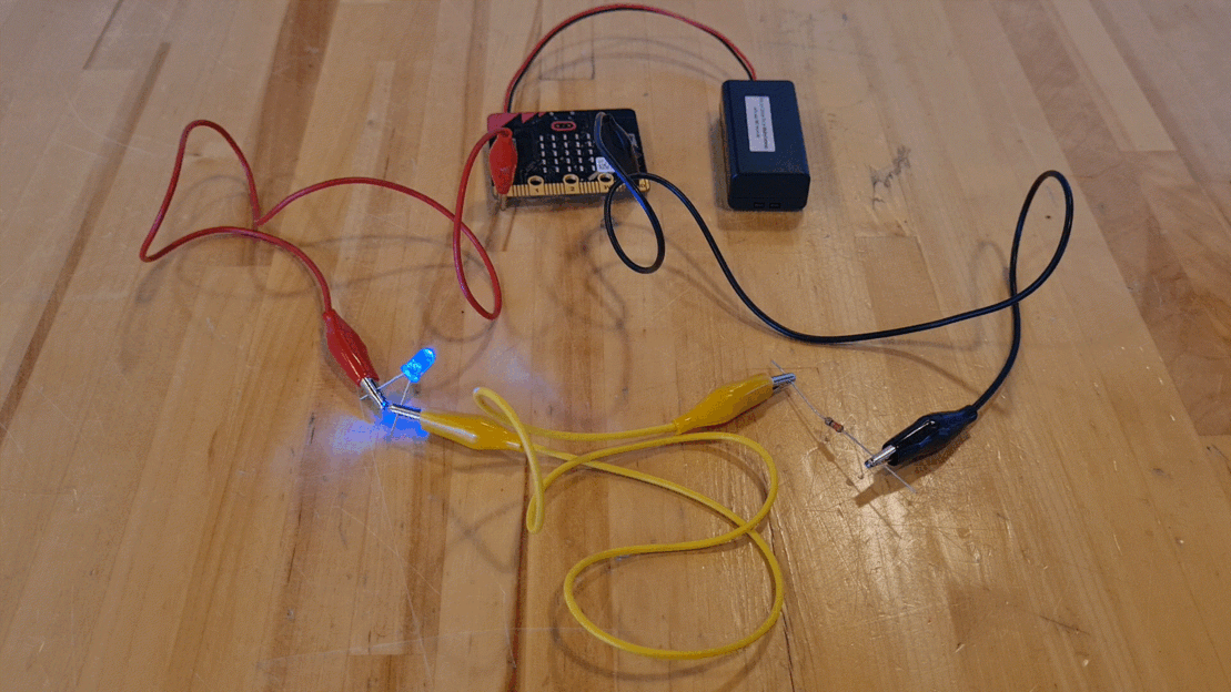 Ljóstvistur blikkar með micro:bit