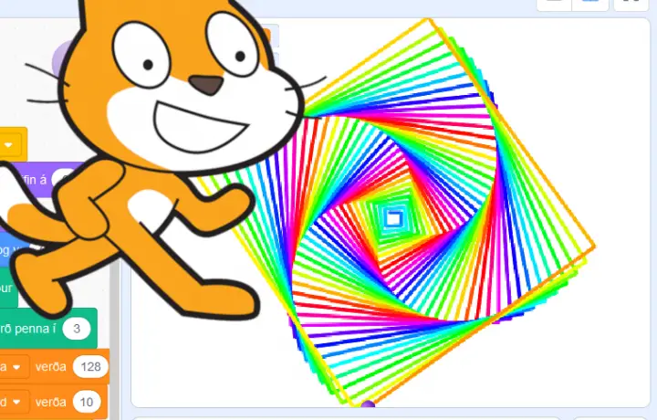 Marghyrningar með Scratch
